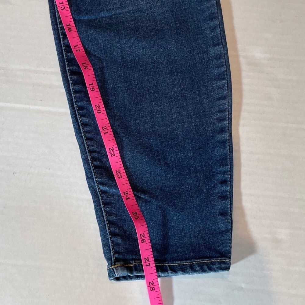 Ms Cello Women Dark Wash Distressed Skinny Jeans Size 14 Americana Indie Pop - Picture 6 of 6